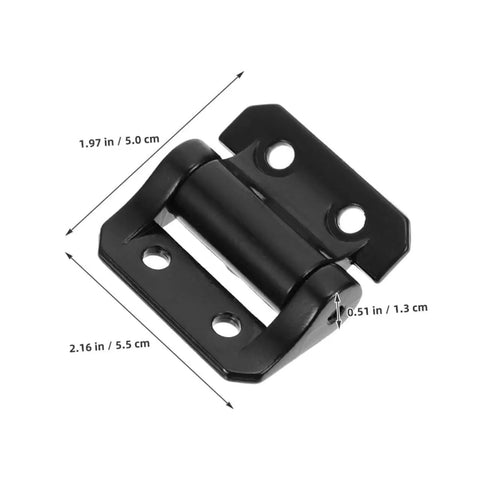 Ultra Smooth Soft Close Cabinet Door Hinge Uonlytech with Damping Zinc Alloy Metal Hinge 3 Nm Torque Thickened Large Black top view