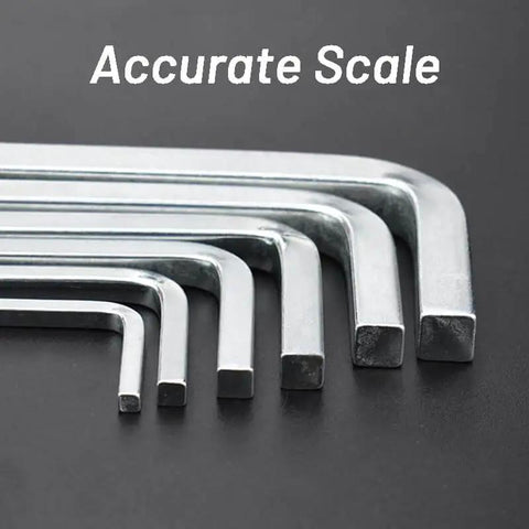 Square Head Wrench Set With L Shaped Wrenches 3mm 4mm 5mm 6mm Handy Pocket Hole Screwdriver Kit For Furniture Assembly And Auto Repairs DIY Friendly Versatile Tool Kit For Everyday Fixes And Quick Home Projects, showing various sizes arranged in a row.