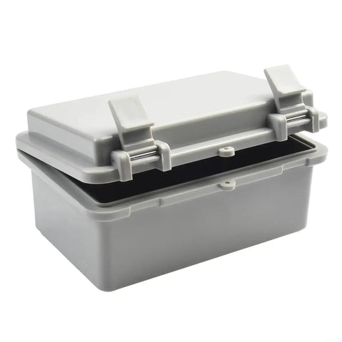 Outdoor ABS Plastic Electrical Enclosure Box Weatherproof and Dustproof IP65 Rated, 100x150x70 mm, open lid, rugged housing
