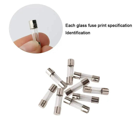Pro Grade Car Glass Tube Fuse Kit With 150 Quick Blow Fuses 5X20mm Plus 20 Seat Fuses And 5 Inline Screw Holders In Transparent Box