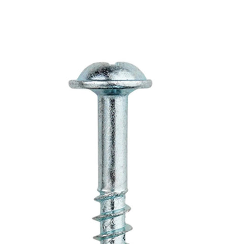 Close-up of 100 Pack Self Tapping Wood Screws 28mm By 4mm Galvanized Iron For DIY Furniture Assembly Self Drilling Screws