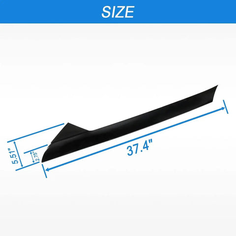 Ford Explorer A-Pillar Front Outer Trim Passenger Side Replacement 2011-2019, shown with measurements 37.4 x 5.51 inches