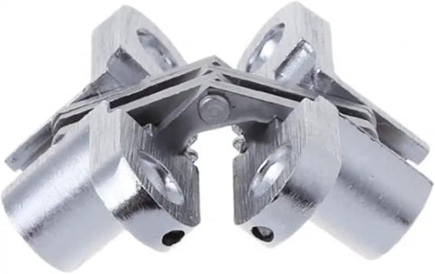 Hidden Cross Hinge for Concealed Mortise Doors, 180 Degree Folding Opening, Adjustable Conceal Hinge, Invisible Door Hinge, front view