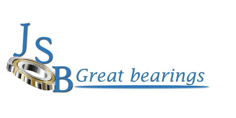 JSB Great Bearings logo with blue text and an image of a bearing