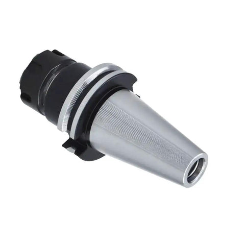 ER25 Collet Chuck Tool Holder Set For CNC Milling And Engraving Machines, silver tool holder with black top, 70mm projection length