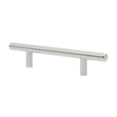10 Pack Modern Bar Style Brushed Nickel Cabinet Pulls With 4-1/4 Inch Hole Centers And 7-13/32 Inch Overall Length 188mm