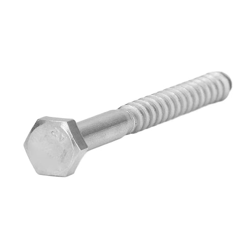 304 Stainless Steel Half Thread Wood Hex Lag Screws Self Tapping For Carpentry High Hardness And Durability DIN571 Standard M6 70mm