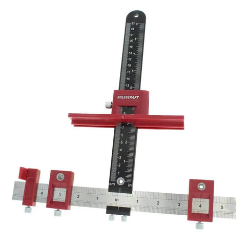 Adjustable Drill Guide Hardware Jig For Cabinet Handles Knobs And Drawer Pulls Installations With Repeat Drilling Reversible