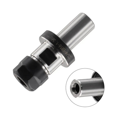 Ultra Precise Three Quarter Inch Straight Shank Chuck Tool Holder for ER16 Collets, 0.0003 Inch TIR, side view