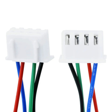Connectors and wires for High Temperature Nema 14 36mm Pancake Stepper Motor 1A With 10 Tooth Gear, 43 in cable for 3D printers