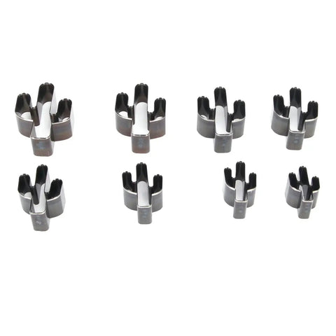 Eight Piece Cactus Shaped Leather Cutter Die Set For DIY Leather Craft Punch Die Tool Kit with durable steel punches