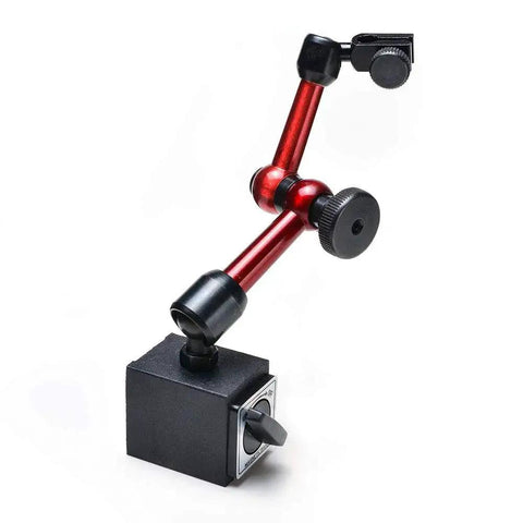 3 Joint Red Adjustable Magnetic Base Holder For Digital Dial Indicator AGPtek with three-joint arm and switchable magnet