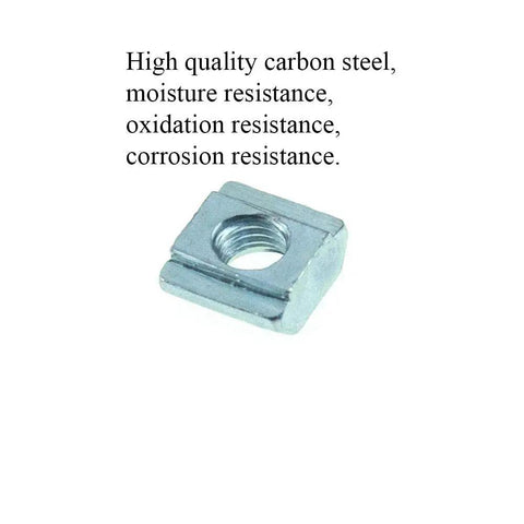 Sliding T Nuts For 20 Series Aluminum Extrusions M5 Threaded 6mm Slot Preassembled 60 Pcs Carbon Steel Construction