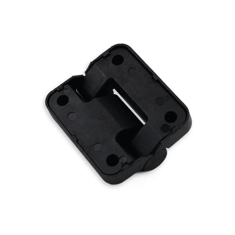 Torque hinge for cabinet doors, black plastic, 1 piece, 4.0 N·m torque, close-up view.