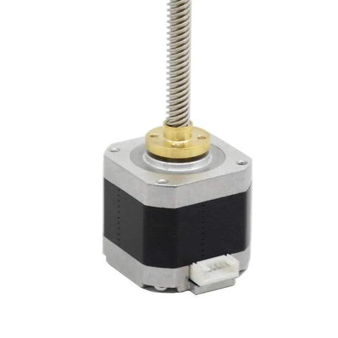 High Torque NEMA 17 Stepper Motor With Integrated 150mm T8 Lead Screw for 3D Printers Z Axis and CNC Machines