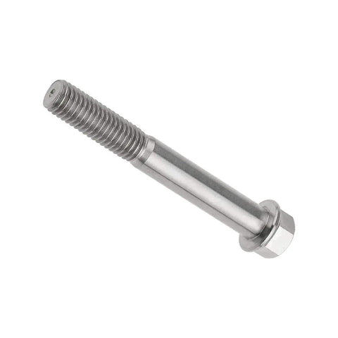 Titanium Grade 5 M8 Hex Flange Bolt with 14mm Flange Head and 1.25mm Pitch, CNC Machined, 6Al4V Titanium Alloy