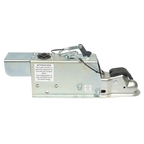Demco DA70 surge brake actuator with solenoid for disc brakes on trailer, 7K EZ-Latch, metal housing