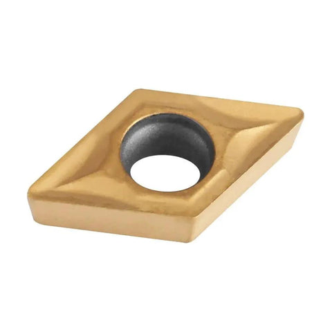 Close-up of Durable Carbide Inserts DCMT070204 For Metal Lathe CNC Tools Heavy Duty Tungsten Carbide Lathe Tips Stainless Steel Lathe Inserts