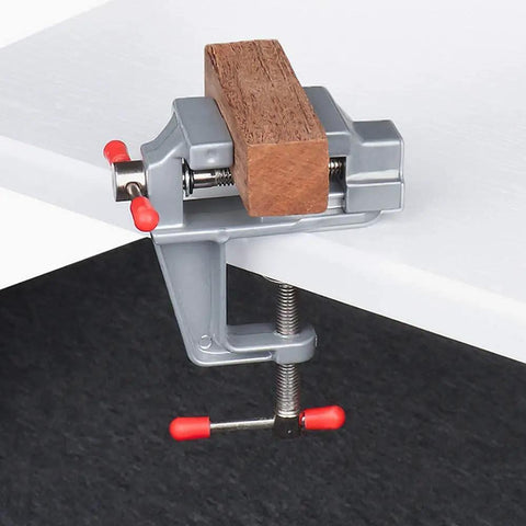 Compact Jeweler Table Clamp Vise For Hobbyists And Woodworking, Mini Bench Vise With 360 Degree Rotation, Heavy Duty Metal Work Clamp For Crafts
