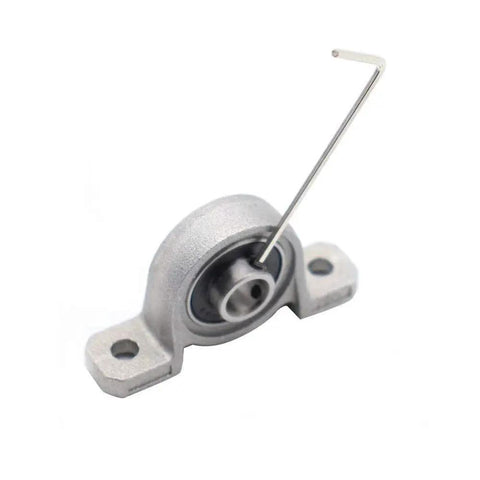 Ten Pack Pillow Block Bearings With 8 Mm Bore Ball Mounted Inserts In Zinc Alloy Beefy Heavy Duty Industrial Grade, single view