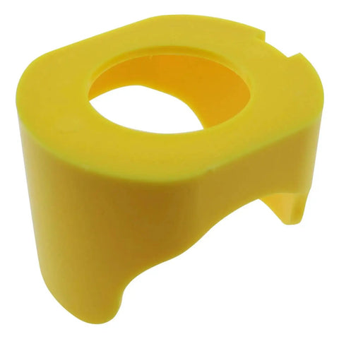 30mm Plastic Emergency Stop Button Protective Cover with Two Feet Guard for Push Switch Yellow Shield for Industrial Panels