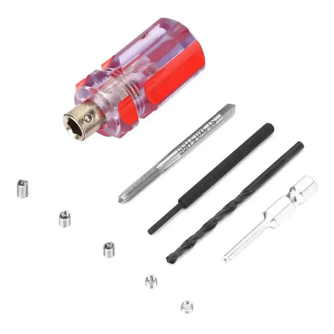 Pro Grade Stainless Steel Thread Inserts Repair Kit For Damaged Threads, Wire Insert Screws And Sleeve Set, M3 x 0.5 Box, 105 Pieces
