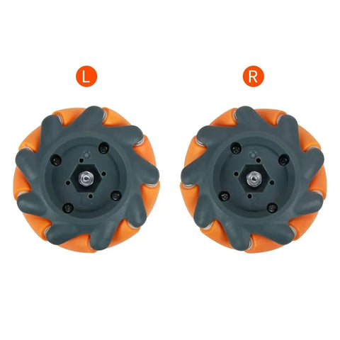65mm High Hardness Plastic Mecanum Wheel Omnidirectional Wheel With Two Styles Couplings for RC Cars and Robotics Projects