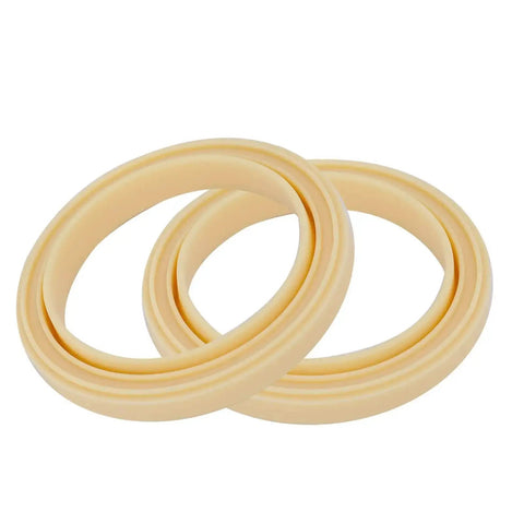 54Mm Silicone Steam Ring 2 Pack No BPA Gasket Replacement For Espresso Machines Barista Grade Pro Performance Compatible With 870 878 880 860 840 810 500 And Sage Models 500 810 870 875 878 880, visible as two beige rings