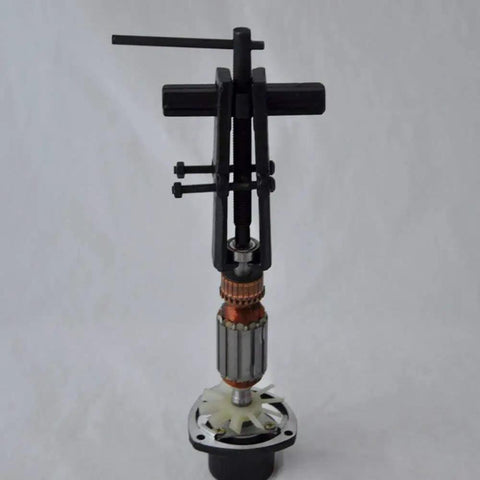Two Jaw Twin Leg Gear Puller Bearing Removal Tool Kit With Screw Lock And Adjustable Arms For 17-38mm Bearings, Easy Safe Bearing Extraction For Mechanics And DIYers in use