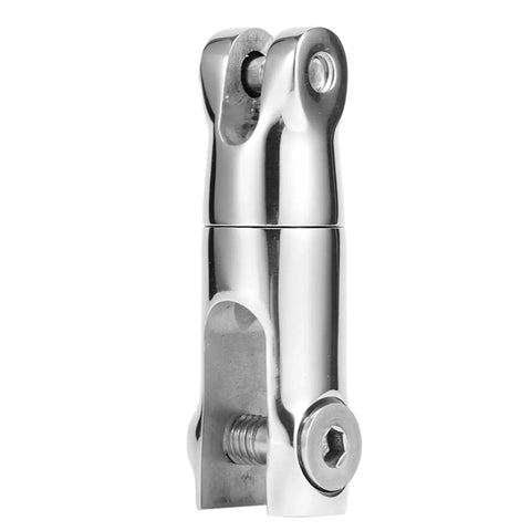 Front view: stainless steel 8mm swivel anchor connector for 6–8mm chain