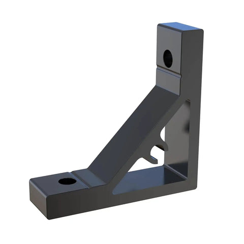 Alt Tag: Beefy Industrial Grade Heavy Duty Corner Brackets For 2020 Series Aluminum Extrusion Profile With Screws And M5 T Slot Nuts 53 By 53 Millimeter Black Electrophoresis Zinc Alloy Finish Built To Last Rust Proof And High Abrasion Resistant Set Of 10