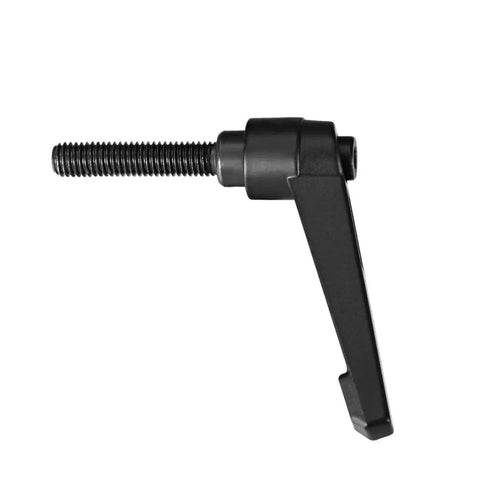 Side view of M8x40mm Adjustable Clamping Lever With Quick Release Locking Push Button Black, showing M8 thread and lever design.