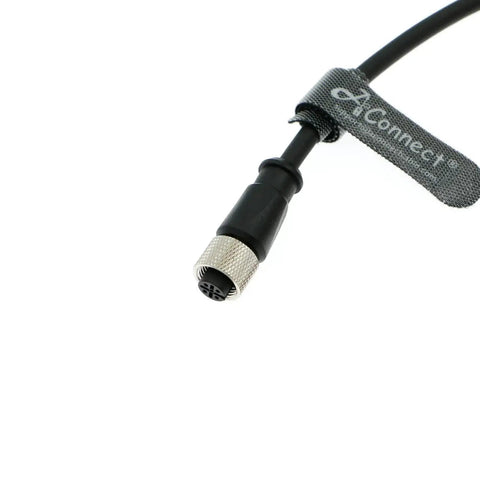 M12 5 Pin A Code Male To 5 Pin A Code Female Shielded Cable Connector for industrial sensors, cameras, and actuators, 2m length