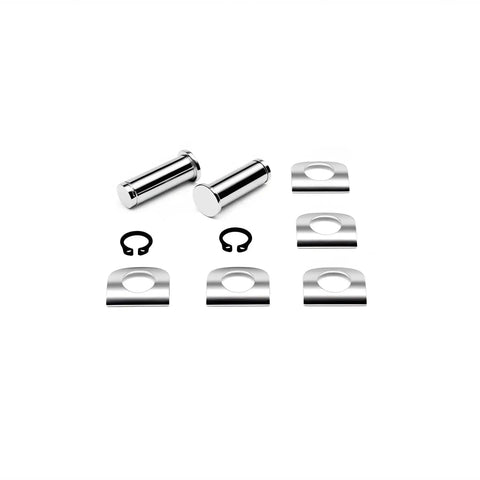 Replacement Motorcycle Footpeg Mount Pins Kit With E Clips And Washers, Four Pack Clevis Pins For Harley Style Footpeg Brackets