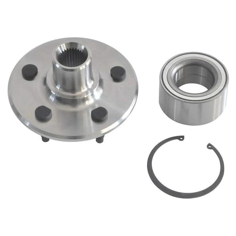 Rear Wheel Hub Bearing Pair For Lincoln Aviator 2003 To 2005, Mercury Mountaineer 2002 To 2010, Ford Explorer 2002 To 2010, Explorer Sport 2002 To 2003, And Explorer Sport Trac 2007 To 2010 Without ABS 521000 With Japanese Bearing Grease, showing hub, bearing, and snap ring.