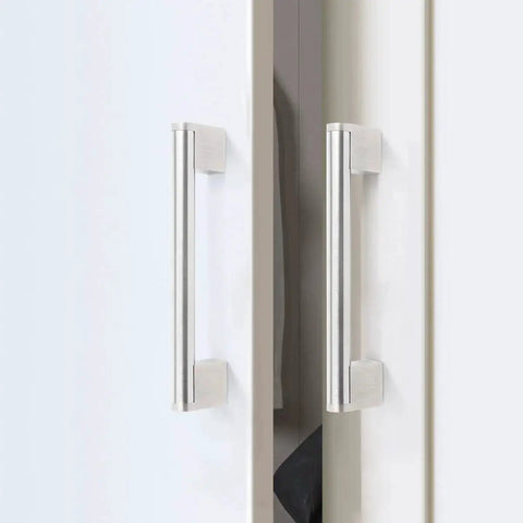 10 Pack 5 Inch Cabinet Pulls Brushed Nickel Finish With Stainless Steel Tubes For Kitchen Cabinets And Bathroom Hardware Drawer Handles