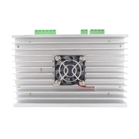 Digital Stepper Motor Driver For CNC Makers Peak Current From 2.4 Amp To 7.2 Amp, 36 To 110 Volt DC Input with cooling fan visible
