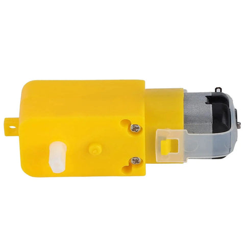 Yellow geared motor part from Omni Directional Mecanum Wheel Set For Geared Motors 48mm Left And Right Rubber Coated Wheels For DIY Robot