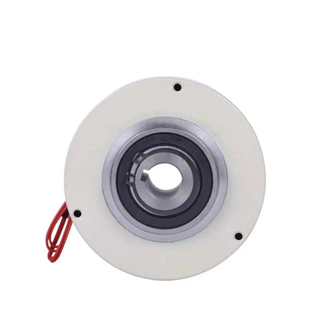 Front view of 0.3 To 2.5 Kg Small Hollow Magnetic Powder Clutch Brake 24V Electromagnetic Brake With Tension Controller 4A Type 4