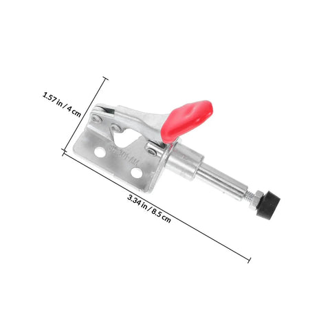 Heavy Duty Toggle Clamps Four Pack With Quick Release Push Pull Action For Welding And Woodworking Jigs And Fixtures, Built Tough PVC And Iron Construction, Rugged Clamping Tools