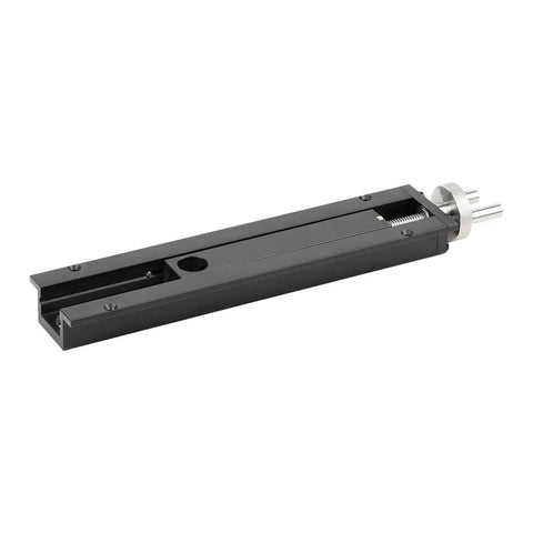 Side view of Heavy Duty Dual Function Bench Tail Vise And Inertia Vise Fixture For Adjustable Desktop Table Clamp in alloy steel aluminum