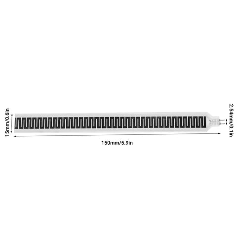 SF15-150 thin-film pressure sensor, 150 mm long by 15 mm wide, force-sensitive resistor element