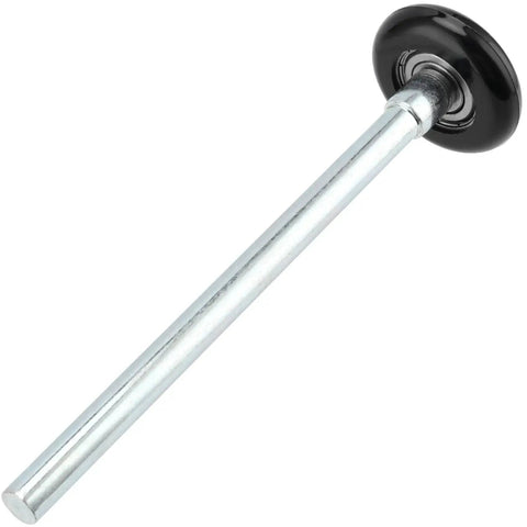 Front view of 30 Pcs 1.8 Inch Nylon Garage Door Rollers Black Durable Wheels For Smooth Operation In Garages And Warehouses