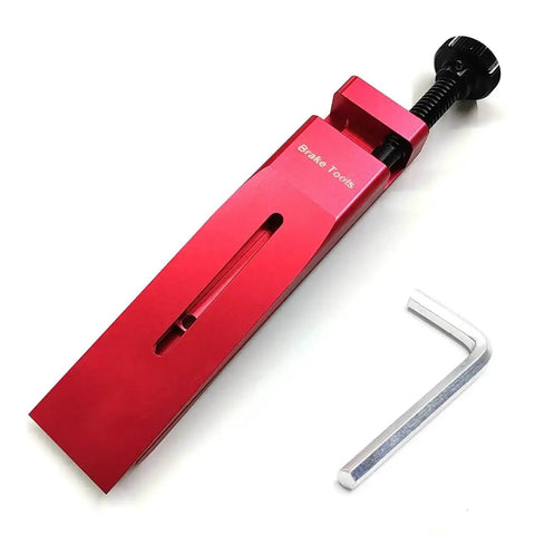 SRAM Hydraulic Disc Brake Caliper Piston Press Tool Ultimate Spreader For 2 And 4 Piston Calipers 1.1 Inch Width in red with Allen key