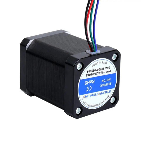 Side view of Beefy Nema 17 Bipolar Stepper Motor Set with 60Ncm torque for 3D printers, extruders, and CNC machines