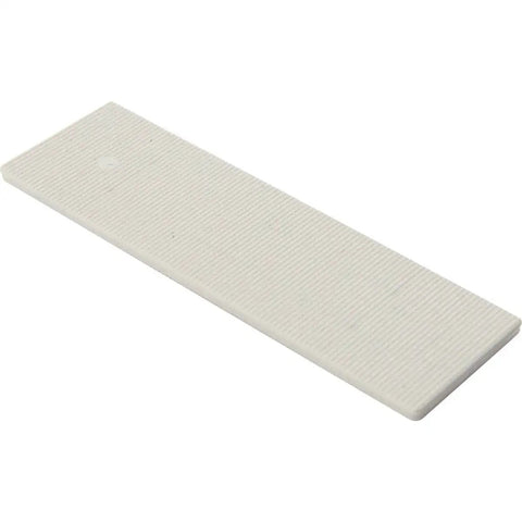 Flat Plastic Shim 60 Pack For Glazing And Wall Coverings 1.13 In W By 4 In L Spacers High Compressive Strength Easy Stacking Indoor Outdoor Use Will Not Warp Or Swell Broadfix Brand Shims
