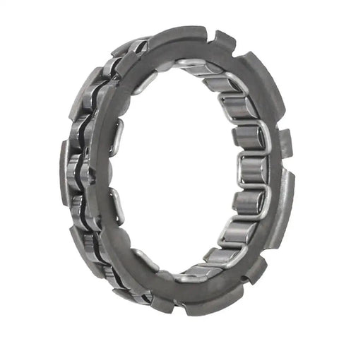 Side view of One Way Bearing Starter Clutch Overrunning Bearing For Motorcycles With Beefed Up Forged Steel Hub and 18 Beads