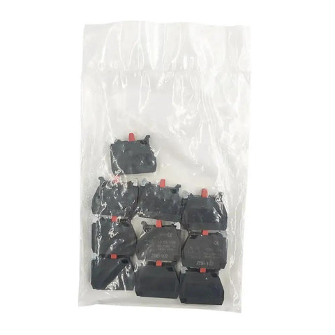 10 Pack Silver Alloy Screw Clamp Terminal Blocks Single Contact 1NC For Quick Hookup Panel Wiring Black Finish Durable Quick Connect Terminals