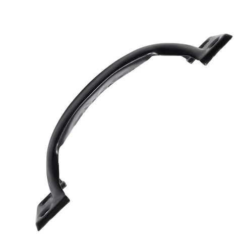 Set Of 2 Black Gate Handle Pulls 4.8 Inch Outdoor Garage Door Pull Handles With Screws Included, iron handle front view