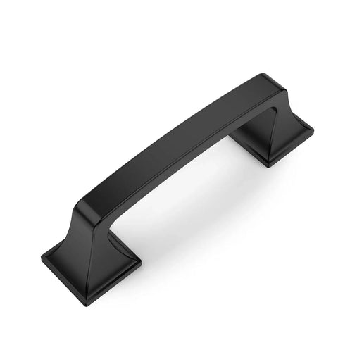 10 Pack Matte Black 3 Inch Hole Centers Cabinet Pulls Solid Zinc Alloy Kitchen Drawer Handles For Cabinets Cupboards Dressers